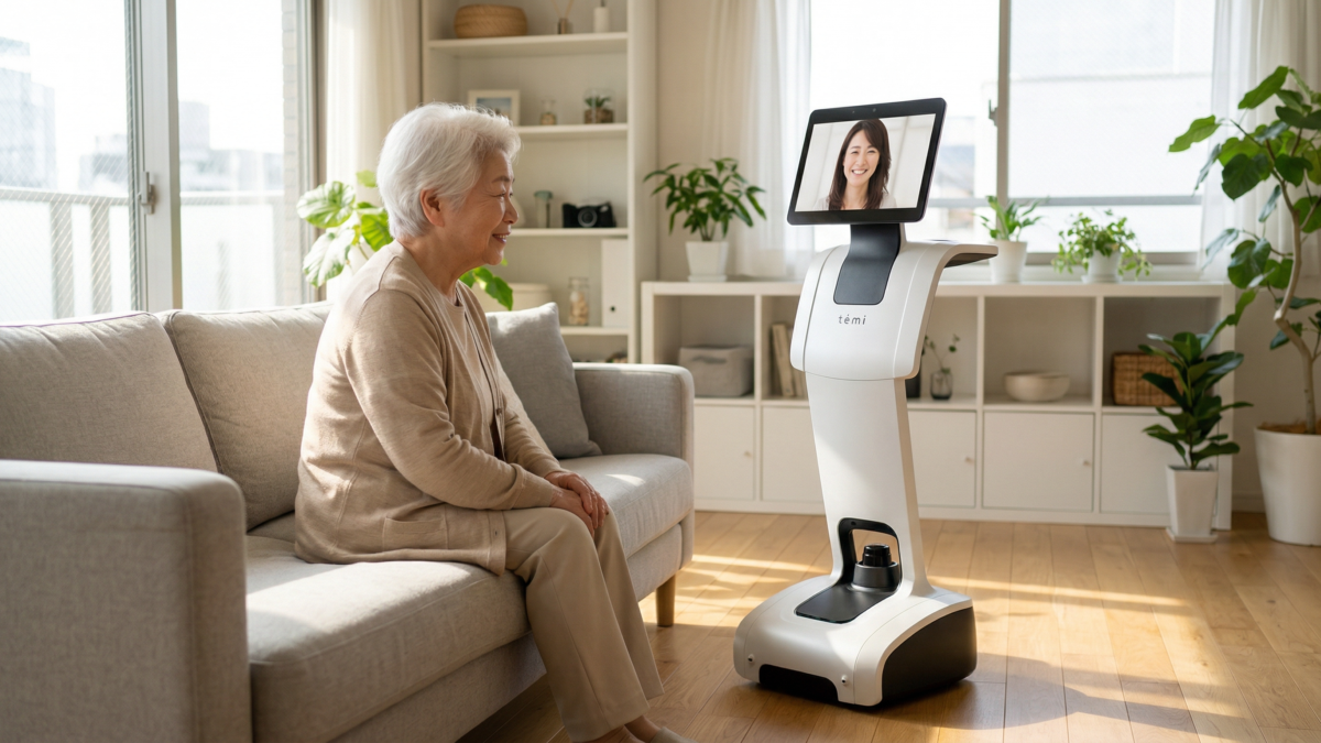 temi導入事例：遠距離介護で母の命を救った15分間